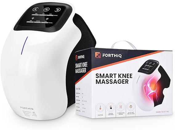 3-in-1 Knee Massager with Heat & Hand-Like Neck Massager